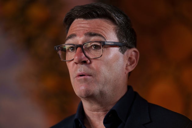 Andy Burnham speaks during an interview during a campaign visit to the town of Ashton-in-Makerfield before the forthcoming Makerfield by-election, in Greater Manchester, England, Tuesday, June 9, 2026.