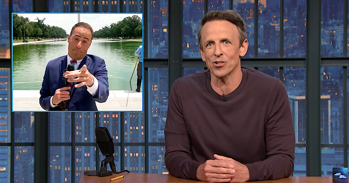 Seth Meyers Crushes Fox News For Absurd Reflecting Pool Segment