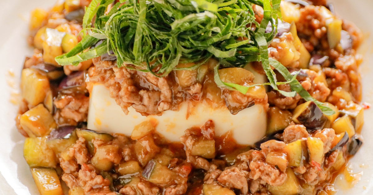 【なすと豆腐があったらコレ作って】フライパンでパパッと15分！大葉が香るピリ辛そぼろあん豆腐