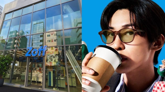 「Zoff SHIBUHARA」店外観/目黒蓮さん