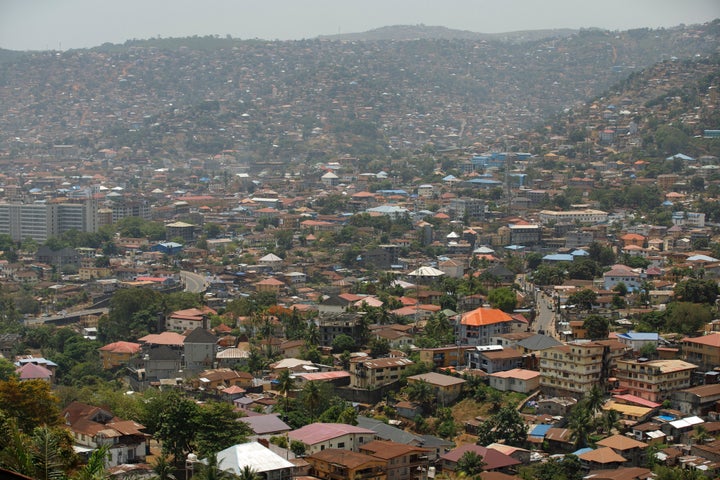 FILE - The city of Freetown, Sierra Leone, is seen on April 28, 2024. (AP Photo/Misper Apawu, File)
