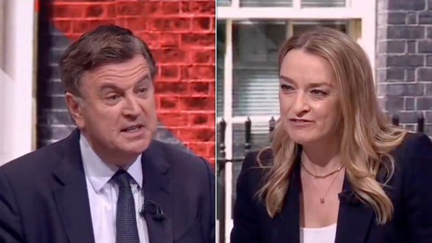 Mel Stride and Laura Kuenssberg