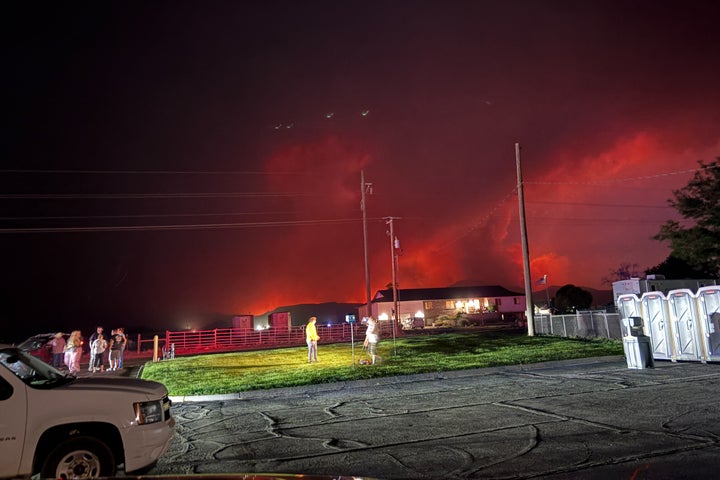 The Iron Fire burns outside near Eureka, Utah, Jun. 20, 2026. (Kelly Wickens/Utah Forestry, Fire State Lands via AP)