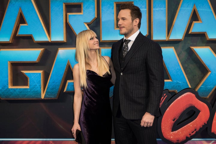 Anna Faris and Chris Pratt in April 2017