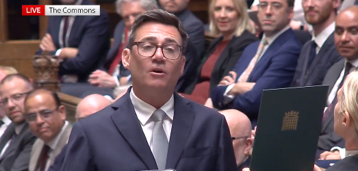 Andy Burnham was sworn in as Makerfield's MP on Monday afternoon
