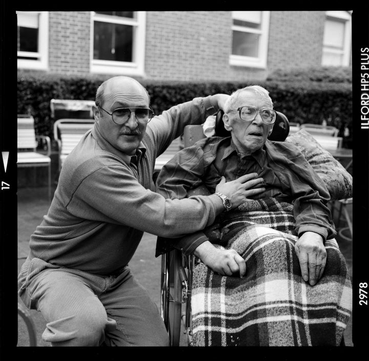 Michael and Volf at the Jewish Home for the Aged, 1999.