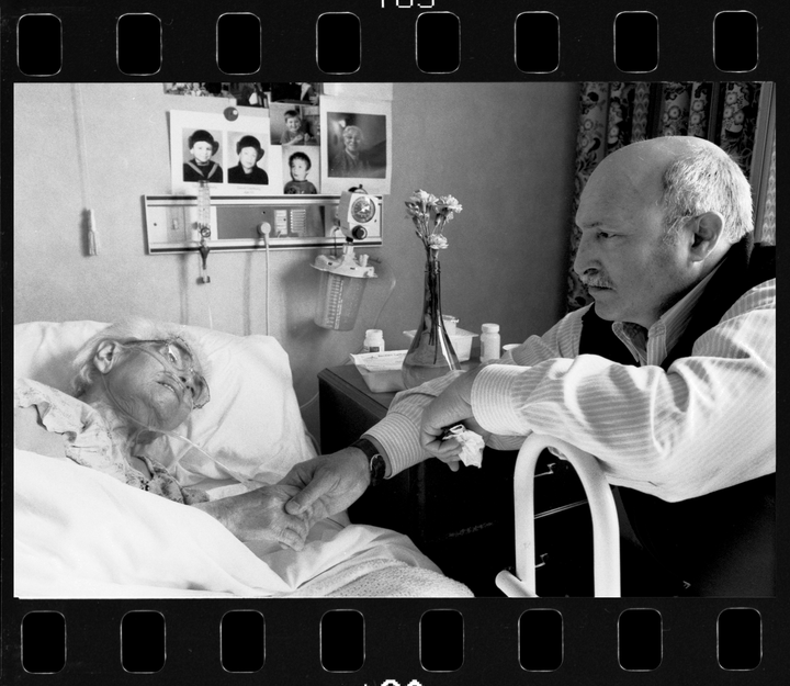 Michael and Tsipa at the Jewish Home for the Aged, 2003.