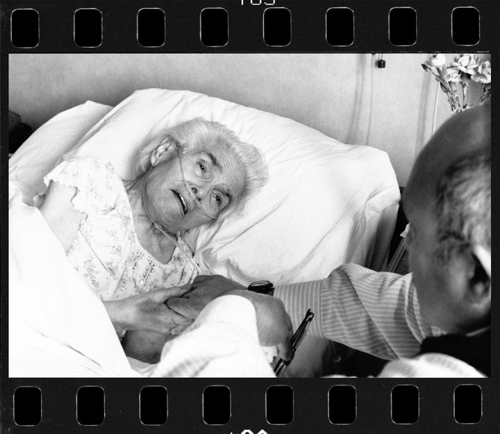 Michael and Tsipa at the Jewish Home for the Aged, 2003.