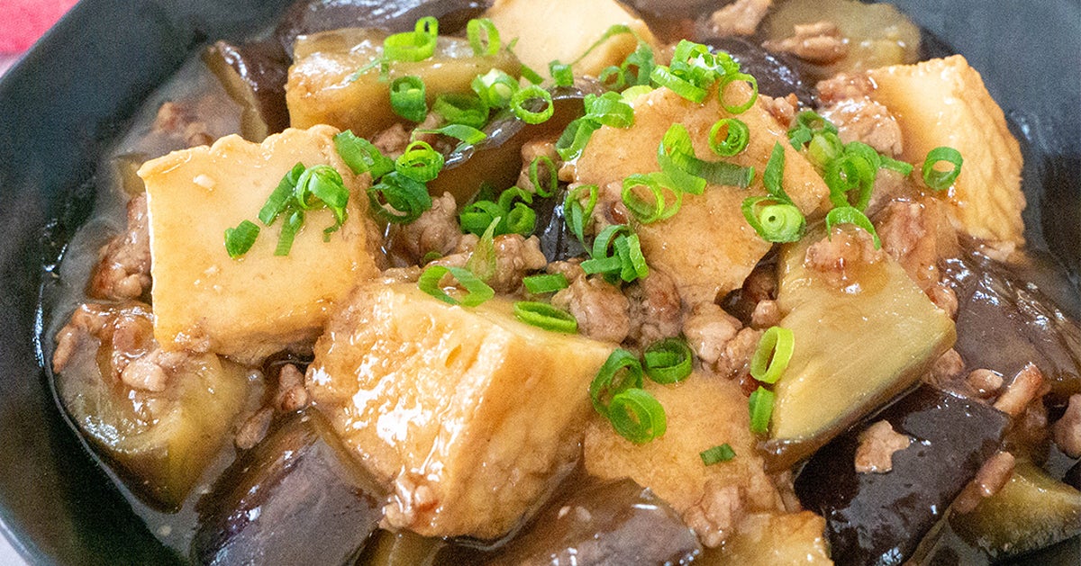 【なすと厚揚げは全部これにして】ご飯が何杯でも進む！なすと厚揚げのとろみひき肉炒めレシピ