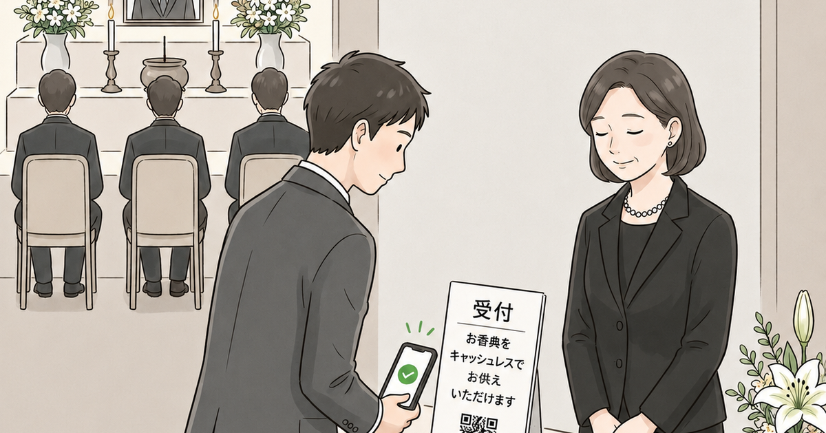 葬儀の香典を「キャッシュレス決済」で。新サービスに「便利でいい」の声