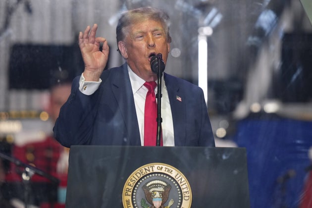 President Donald Trump speaks at the opening of the Great American State Fair on the National Mall, Wednesday, June 24, 2026, in Washington. (AP Photo/Alex Brandon)