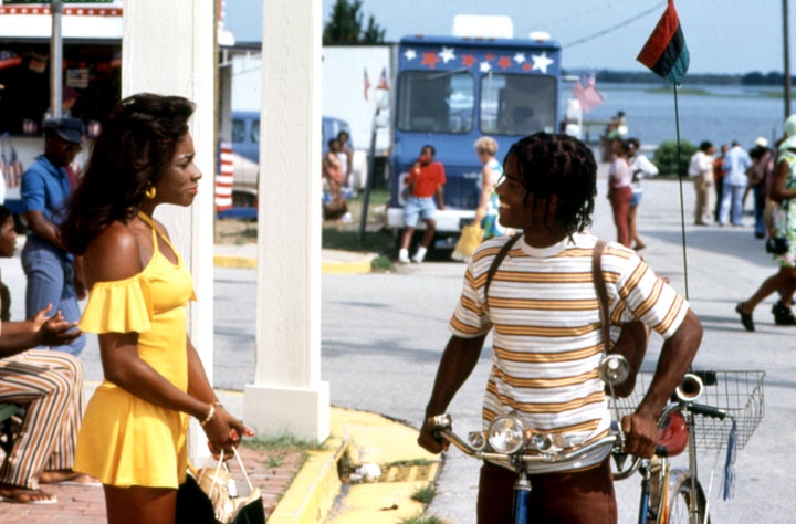 A.J. Johnson and Larenz Tate in "The Inkwell."