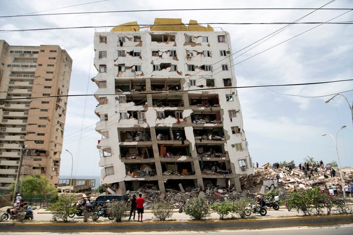 La Guaira, Venezuela - June 25, 2026: Buldings in Catia La Mar, La Guaira, Venezuela on Thursday June 25, 2026. (Carlos Becerra / Los Angeles Times via Getty Images)