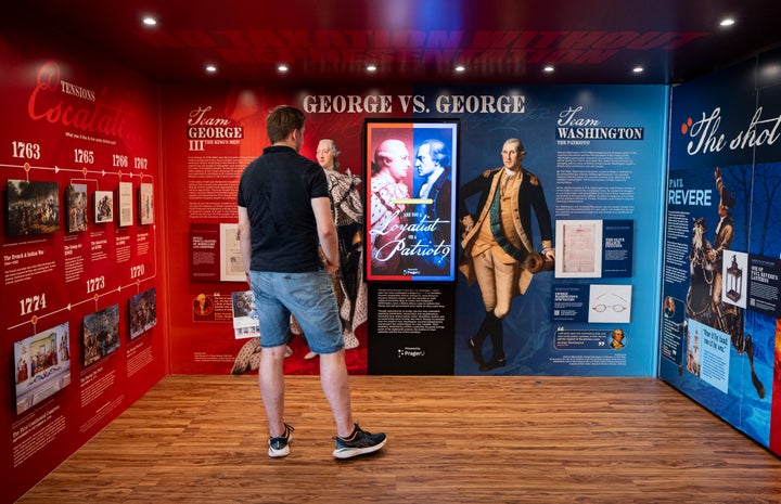 In the Freedom Truck, pictured above, Americans will learn about the nation's first president, George Washington. But critics say the message about Washington's relationship to faith is ahistoric.