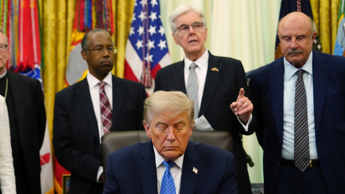 Trump Appears To Sleep While Guests Propose Ending Divide Between Church And State