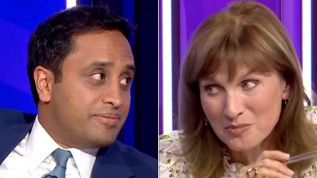 Zia Yusuf and Fiona Bruce squared up on Question Time.