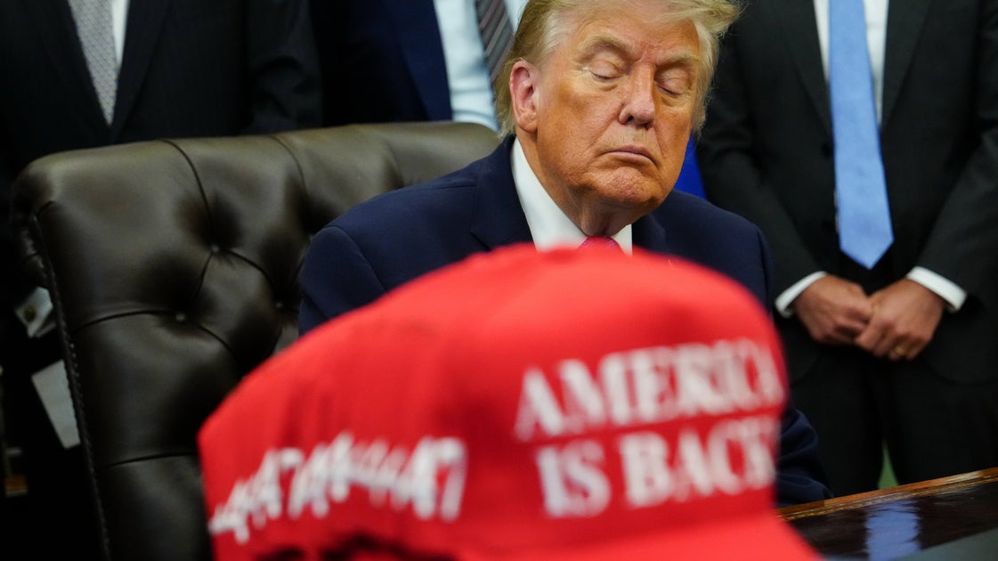 Trump Posts AI Slop Of Himself Carrying The World On His Back