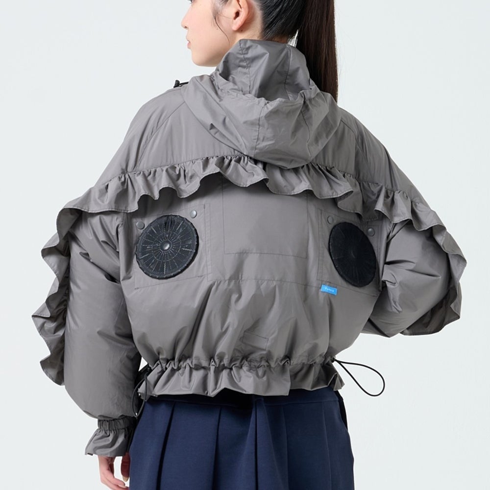 ✨新品✨fanqlo ファンクロ ファン付き フリルデザイン 空調服 画像】可愛い空調ウェアが話題⇨子ども用・ユニセックスも登場。フリル