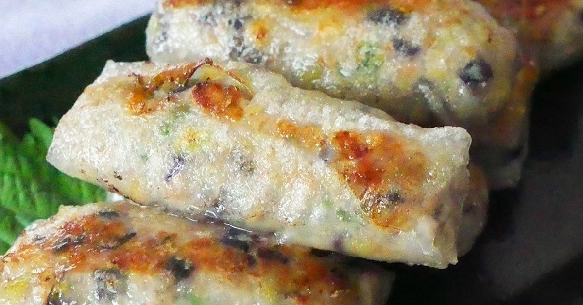 【ライスペーパーは焼いてみて】外はサクッ、中はもちっ！なすのライスペーパー餃子レシピ