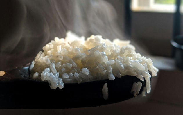 If you rinse your rice before cooking, you might want to try this instead.