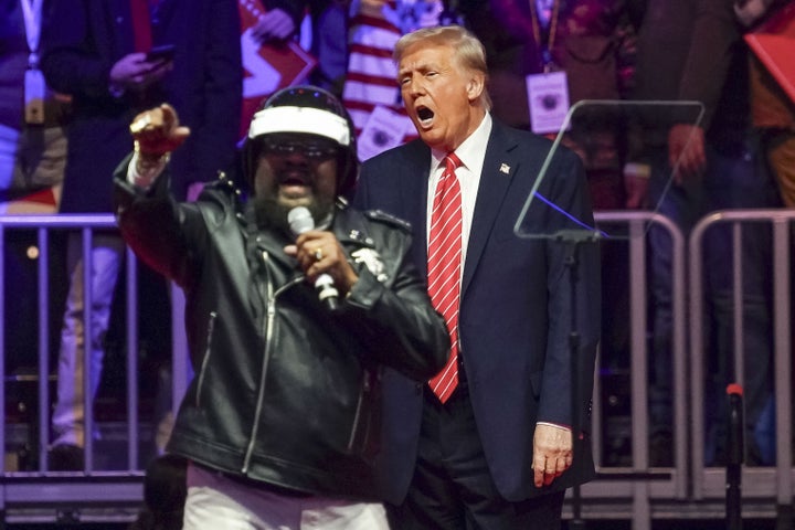 Victor Willis and Donald Trump in January 2025