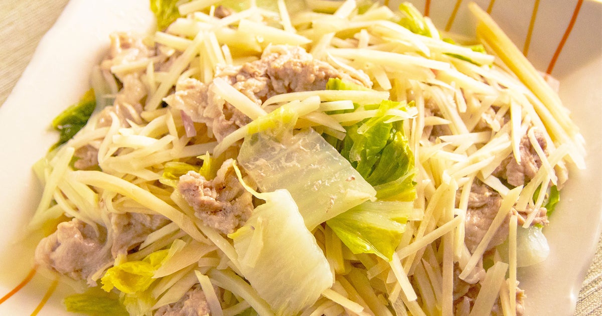 【白菜と豚こまで作る】新しょうがたっぷり！蒸し焼きレシピ