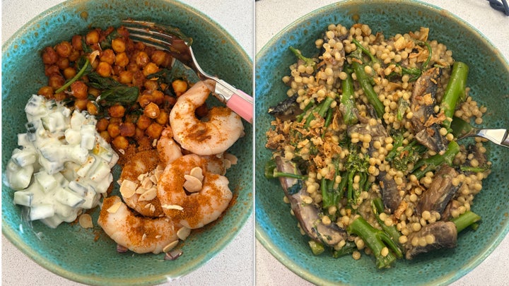Two meals from Green Chef – okay always using the same bowl!