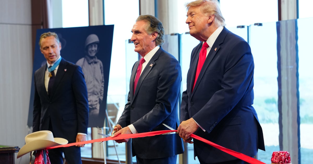 Trump Visits Newly Built Theodore Roosevelt Presidential Library In North Dakota's Badlands