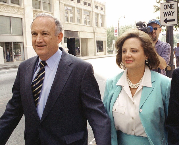 John and Patsy Ramsey, parents of JonBenét Ramsey, pictured in August 2000