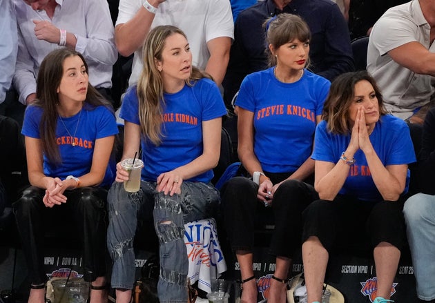 Alana Haim and Este Haim, Taylor Swift and Mariska Hargitay pictured at Madison Square Garden recently