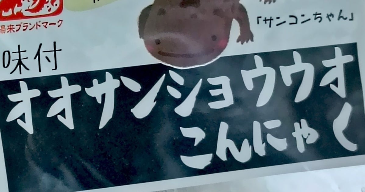 「オオサンショウウオこんにゃく」を流しそうめんしたら…⇨リアルすぎる光景に「初見なら悲鳴」と19万いいね
