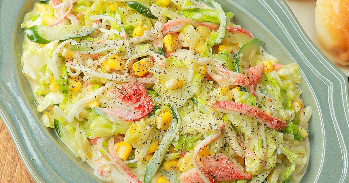 【コレ作るためにキャベツ3玉買った】夏にうれしいさっぱり副菜！切って和えるだけの「和風コールスロー」レシピ