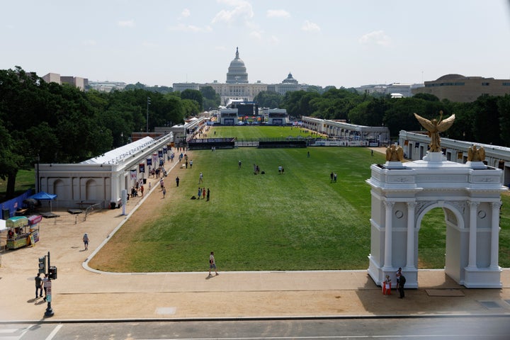 Sparse crowds visited the Great American State Fair on Thursday on the National Mall in Washington, D.C.