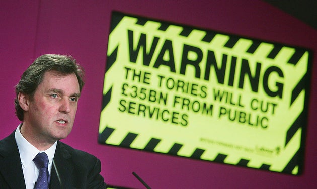 Alan Milburn during the 2005 general election campaign.
