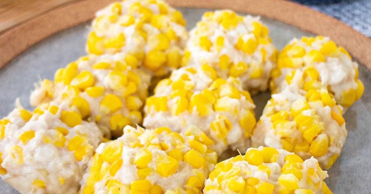 【包まないからとっても簡単!】旬のとうもろこしを味わい尽くす!豆腐のふわふわ皮なし焼売