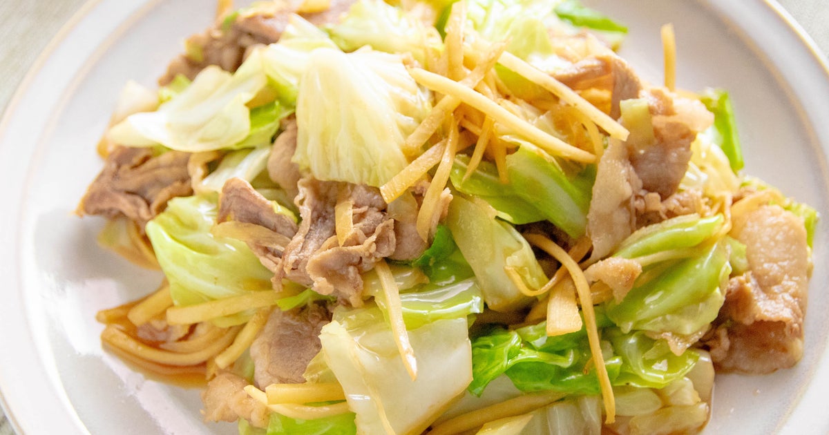 【新しょうがと豚こまで作る】キャベツたっぷり生姜焼きレシピ