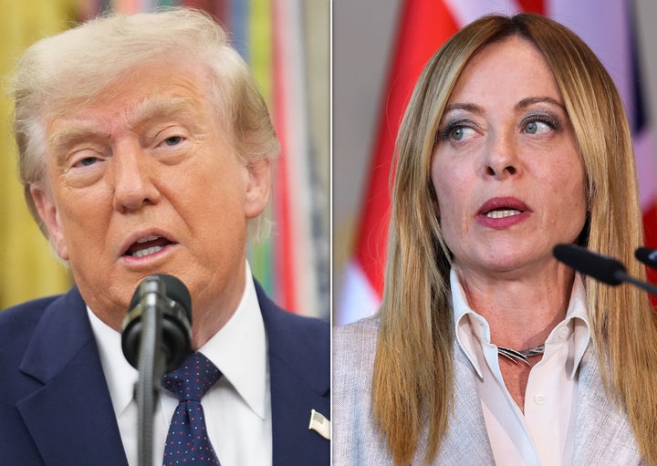 U.S. President Donald Trump claimed Italian Prime Minister Giorgia Meloni had "begged" him for a photo and said he "felt sorry for her."