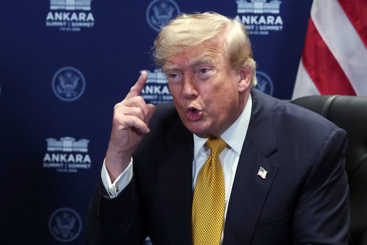 Asked before a NATO summit in Turkey whether the memorandum of understanding was over, Donald Trump said: "It's a very interesting question. To me, I think it's over. I don't want to deal with them."