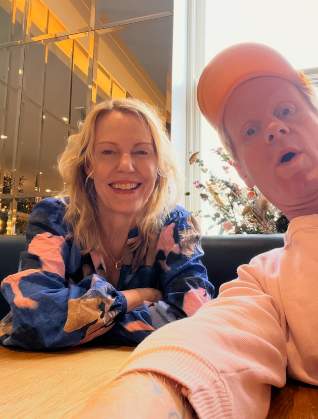 The author and her husband Garret 