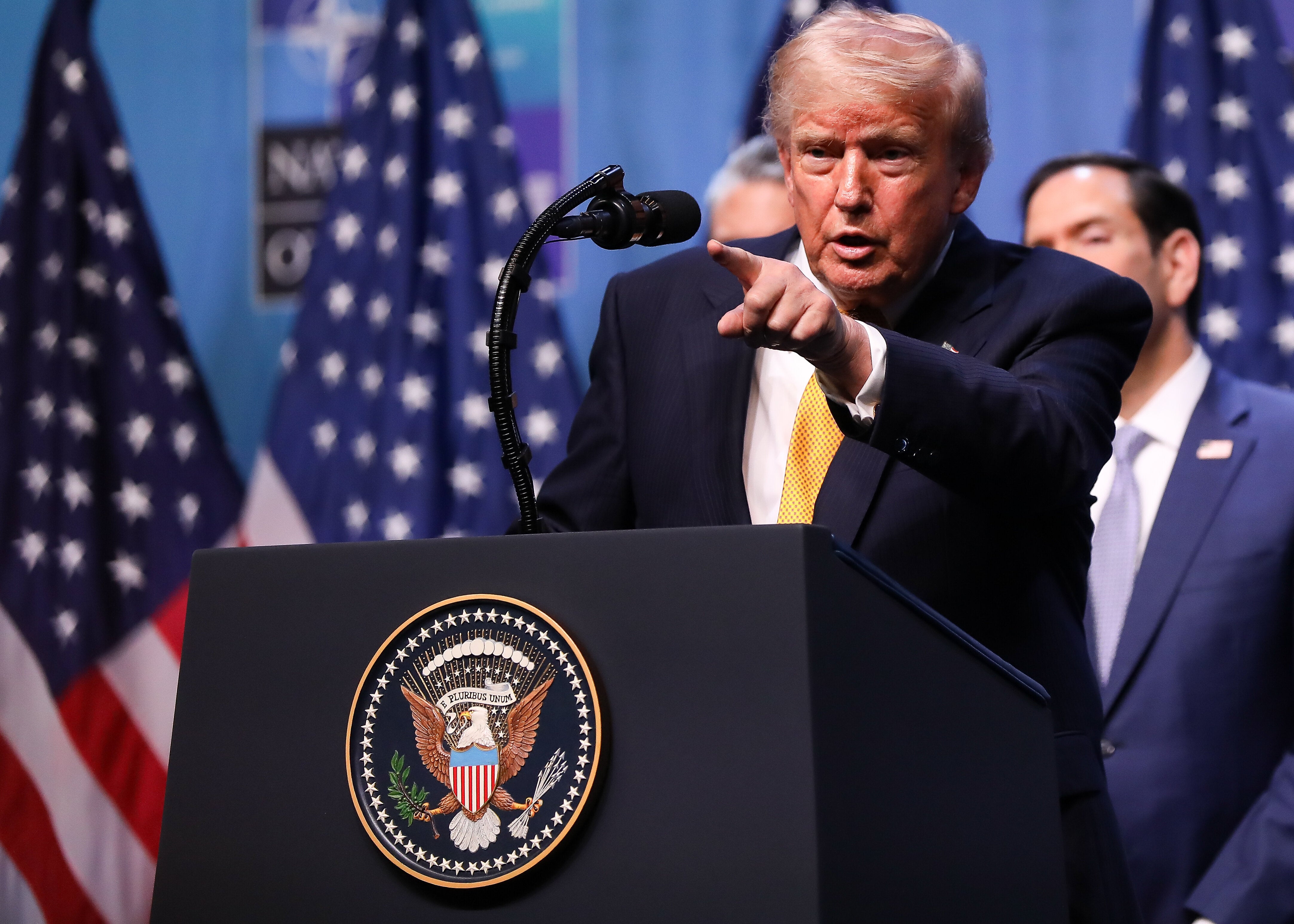 Trump Reveals Secret 'Love' Message From NATO Leaders, But Critics Aren't Buying It