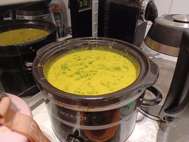My slow cooker lentil coconut soup