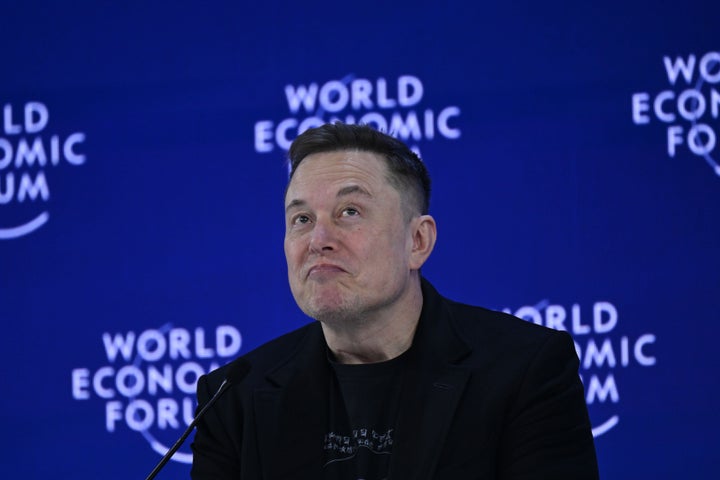 Elon Musk, here during this year's World Economic Forum in Davos, Switzerland, because the world's first trillionaire when his company SpaceX went public last month.