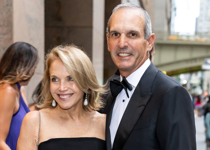 Katie Couric's husband, John Molner, didn't pick up anything unusual during her talks at the conference, but noticed that she appeared "weak and dizzy" after her final panel