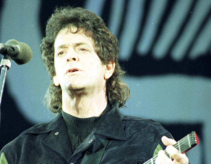 Lou Reed on stage in 1990