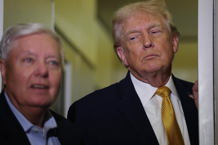 U.S. Sen. Lindsey Graham (R-SC) and President Donald Trump (R) were political rivals turned allies. Graham was initially one of Trump's harshest critics during the 2016 Republican presidential primary, where they faced off as opponents. After Trump took office, Graham politically pivoted and became one of Trump's most staunch supporters. 