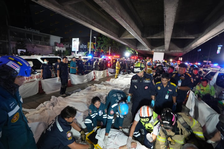 The bodies of those who died in the fire that broke out in Bangkok, Thailand, on July 13, 2026, were buried on top of each other.