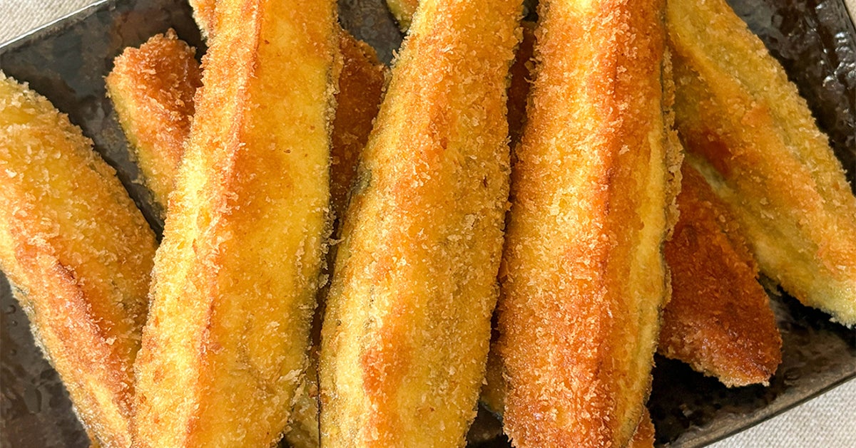 【なすは全部コレにしたいレベル】揚げ焼きで手軽に！なすのカレー風味スティックフライレシピ