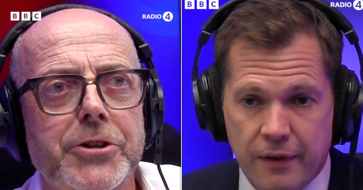 Nick Robinson In Live Radio Clash With Robert Jenrick Over Nigel Farage's Safety