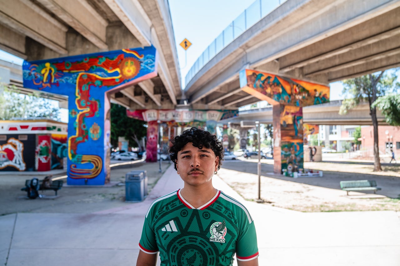 Gonzalez at Chicano Park in San Diego.
