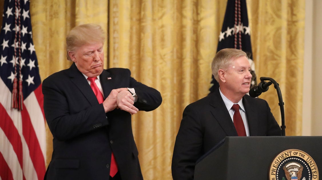 Trump Couldn’t Mourn Lindsey Graham Without Making It About Himself. Psychologists Have A Word For That.